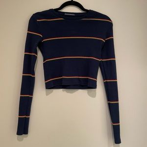 striped colored brandy shirt